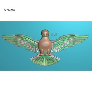 翅膀鸽子和平鸽小鸟展翅翱翔飞鸟jdp精雕图浮雕灰度电脑雕刻鸽子