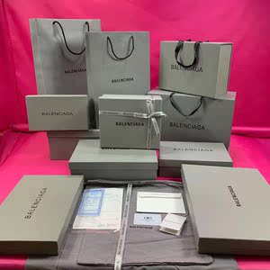 balenciaga巴黎世家灰色礼品袋衣服围巾帽子盒信封袋手提袋包装盒