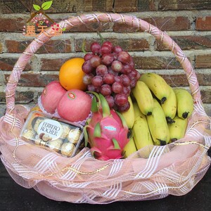 18年新款广州同城速递中秋送礼礼品 水果篮 送客户开业送朋友送礼