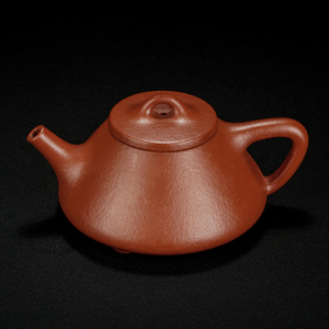 石瓢壶朱泥宜兴紫砂壶全手工泡茶茶壶陶瓷单壶复古茶具刘亚东大师