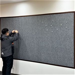 强力磁性墙毡国字画展示画室吸磁学生书画书法作品铁皮毛毡墙贴布