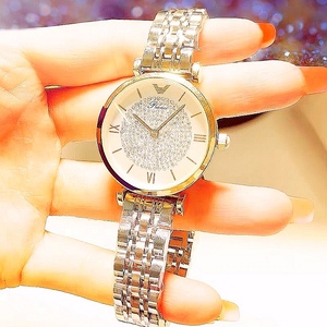 古浪琴海2020年新款满天星手表女简约气质学生满钻时尚女士手表防
