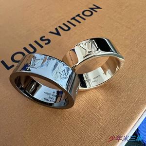 正品代购路易威登lv金银色戒指套装instinct男女情侣对戒七夕礼物