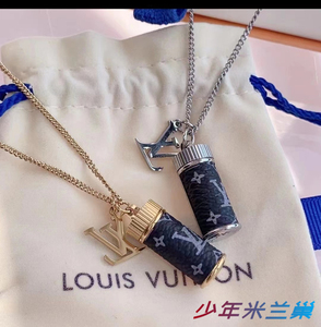 正品代购路易威登lv项链配饰香水瓶男女情侣吊坠锁骨链七夕送礼