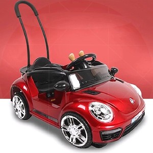婴儿童电动玩具小汽车四轮可坐人充电遥控手推杆宝宝男女孩一岁-3