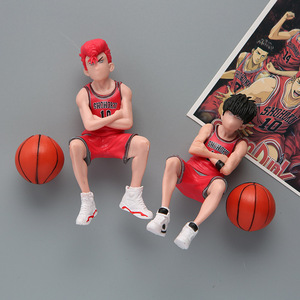 洞洞板配件灌篮高手动漫卡通磁力冰箱贴 磁贴 3D立体篮球人物公仔