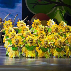 纪莉莎服饰旗舰店天猫六一儿童和谐阳光向日葵舞蹈演出服装元旦幼儿