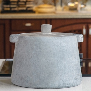 墨脱石锅旗舰店家用西藏纯手工原石头锅不沾锅煲汤锅直口增压炖锅