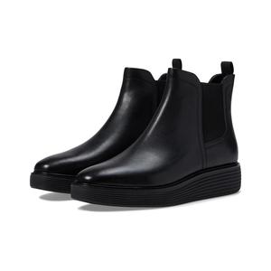 可汗 Cole Haan 时尚休闲鞋新款正品潮流运动气质女鞋黑色皮靴