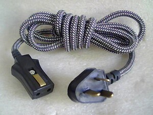 胶木插头线.太子锅电源线电火锅电源线花布电源线.电暖锅250v6a