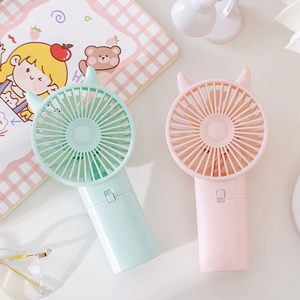 手持手拿小风扇电池款可装卸充电放干电池两用用儿童小型学生宿舍