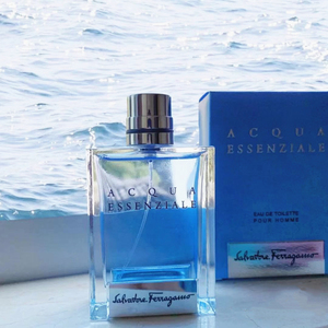 小清新 菲拉格慕 acqua essenziale蔚蓝之水经典男士淡香水 100ml