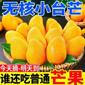 海南小台农芒果10斤新鲜小台芒当季特产水果大果整箱包邮果肉黄金