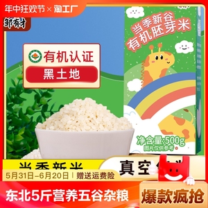 东北有机胚芽米大米5斤新米粥米营养五谷杂粮谷物米主食