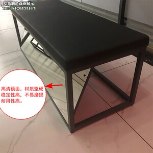 阿迪耐克试鞋凳试鞋沙发童装店装修带镜子鞋店休息凳运动鞋展示架