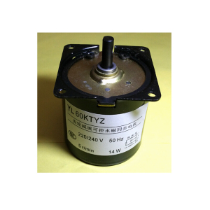 适用电动餐桌转盘电机 60ktyz电机餐桌转盘220v驱动马达 中心轴7m