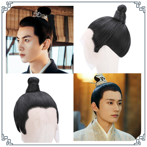 汉服男假发套古装男士高温丝整顶假发古代公子将军头套短直发1075
