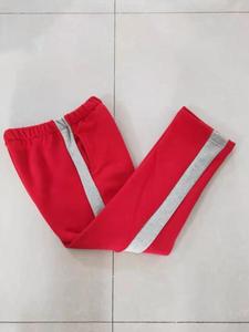 订做加绒加厚中小学生校服裤冬季男女生灰色宽杠红色休闲运动校裤