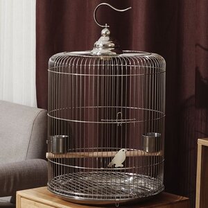 斑鸠踏笼斑鸠打笼拍笼折叠网片带门鸟笼挂钩阳台小鸟笼小型小号便