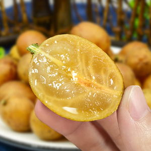 高端 无核黄皮果新鲜6斤整箱黄弹子冰糖鲜果当季水果鸡心广东包邮