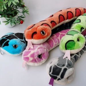 出口单 仿真大花蛇毛绒玩偶 玩具蛇 毛质柔软舒服品质好