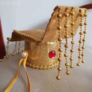 新疆包邮道具搞笑唐朝皇上帽大汉天子头饰状元官员帽直播间发饰