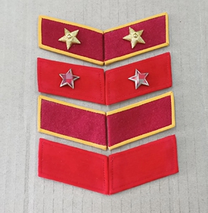 退役库存正品85红领章 85式领章 上世纪八十年代老式领章收藏章