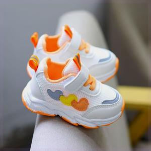 巴拉巴柆春夏宝宝学步鞋女婴儿鞋0一1-3岁男小童机能运动网鞋软底