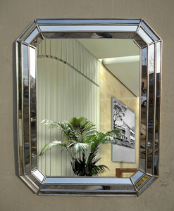欧式防水浴室镜玻璃贴片壁挂镜玄关装饰镜卫浴镜化妆镜子卫生间镜