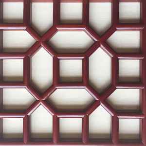 定制实木花窗 现代中式天花灯箱花格 仿古隔断