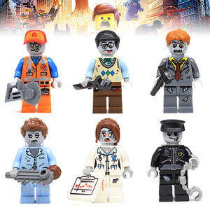 兼容乐高僵尸世界蝙蝠侠大电影丧尸行尸走肉艾米特电脑程序员积木