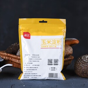 展艺一级玉米淀粉粟粉食用生粉蛋糕饼干西点烘焙原料原装300g包装