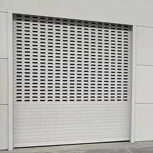 电动铝合金镂空冲孔镂空卷帘门商铺车库阳台通风透气防盗卷闸门