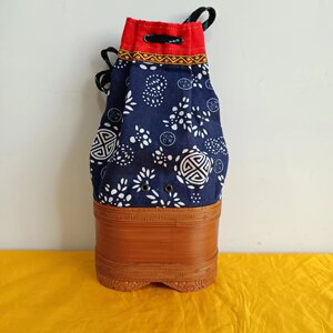 纯手工竹子鹌鹑圈鹌鹑布袋把玩竹圈收藏雕刻透气鸟笼布底鹌鹑袋i.