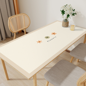 日系桌布防水防油免洗超弹硅胶清新餐垫家用防烫耐脏电脑茶几桌垫