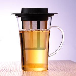 德国finum/芬伦进口茶杯玻璃杯茶水分离茶叶过滤不锈钢细密茶滤
