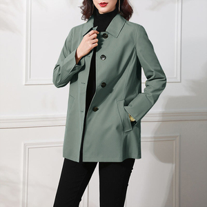 今年流行风衣女小个子短款2024春季新款韩版气质工装外套休闲外衣