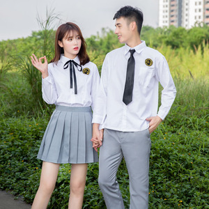 小时代校服学院风韩国高中甜美少女学生班服韩版jk制服水手服夏秋