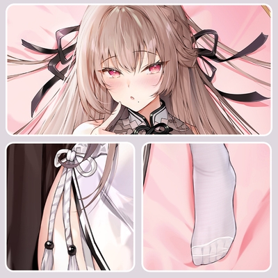 高档柠萌社原创碧蓝航线确捷舰娘二次元动漫周边同人长条等身抱枕