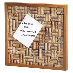 wine enthusiast-酒迷 红酒瓶塞软木塞公告板 创意背景墙照片墙