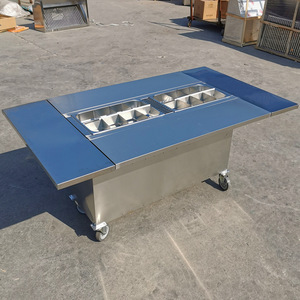 定做移动推车关东煮麻辣烫小吃车串串香夜市出摊摆摊车水煮涮串车