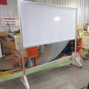 优品白板定制车间管理看板工业铝合金移动支架室内宣传栏单磁性白板公司生产计划展示板5S生产管理大支架白板