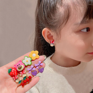 儿童耳夹公主韩国