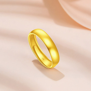 纯金戒指女999足金