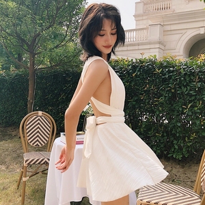 泳衣女温泉款小香风性感露背