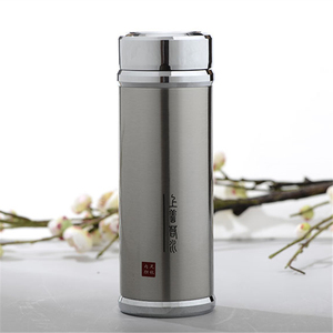 老凤祥银楼s999纯银保温杯足银水杯茶具上善若水商务银礼送长辈