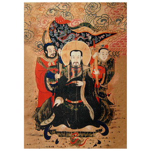 定制竖版菩萨画像真武大帝神像玄天上帝挂画玄武祖师真武大帝画像