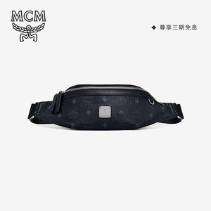 mcm男士印花腰包