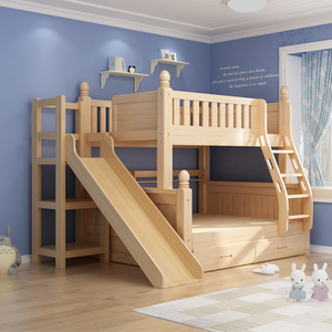 上下床实木双人床上下铺双层床母子床高低床成人木床分体床高低床