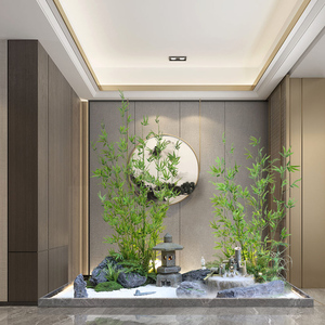 仿真绿植假竹子屏风隔断室内装饰景观室外盆栽富贵竹客厅摆件大型